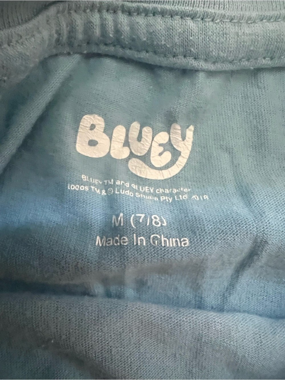 Bluey T-shirt- Like New! Only worn 3x - Picture 4 of 4